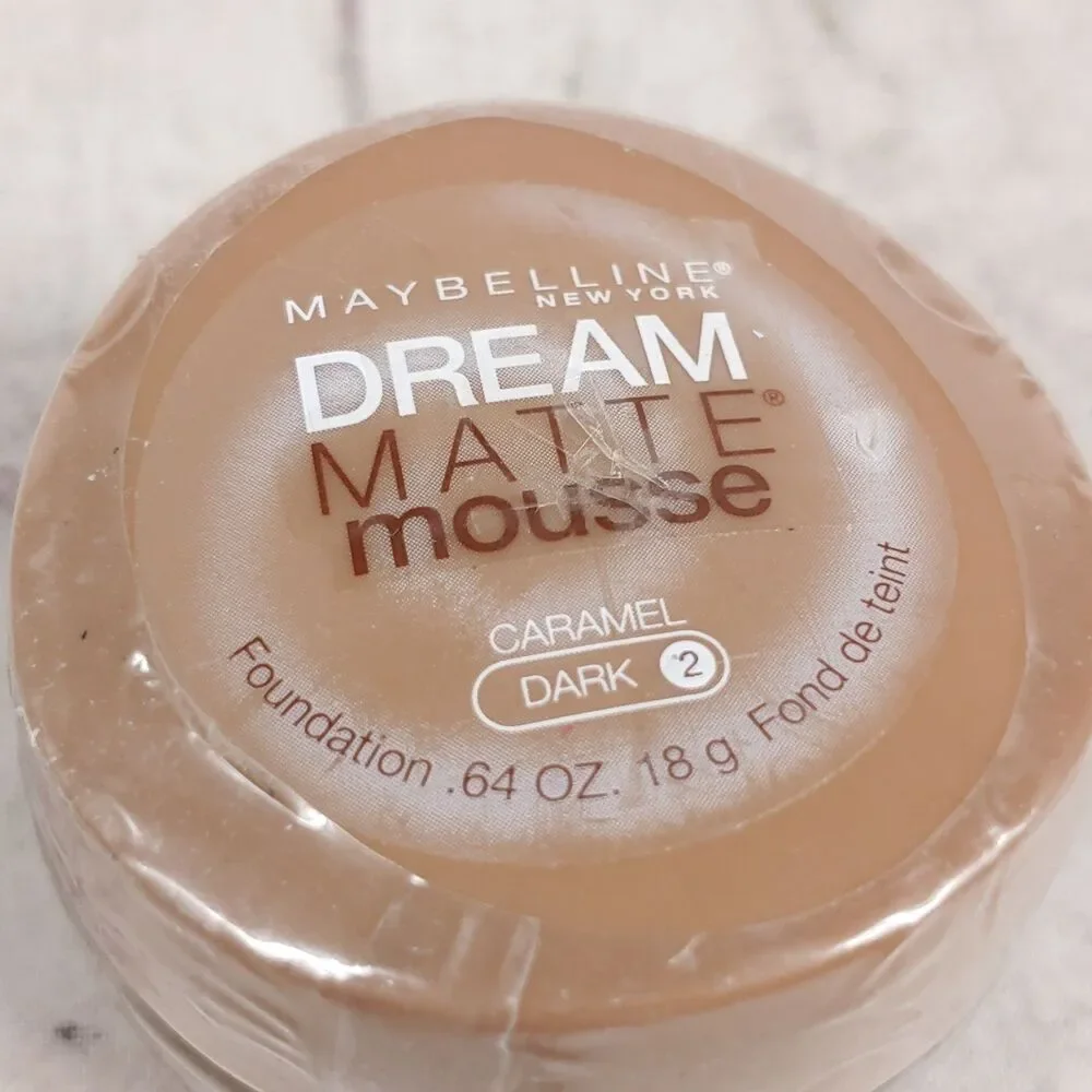 SEALED Maybelline Dream Matte Mousse Foundation (1 PACK) Caramel Dark 2 - .64 Oz